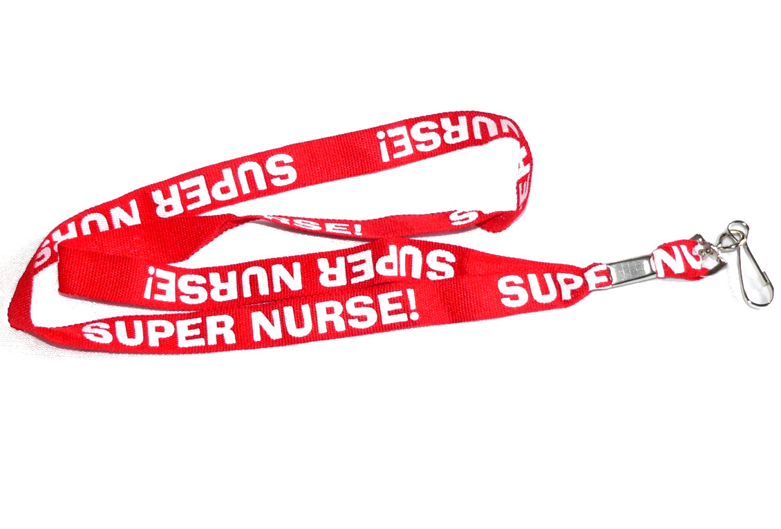 Super Nurse Red Lanyard - Click Image to Close
