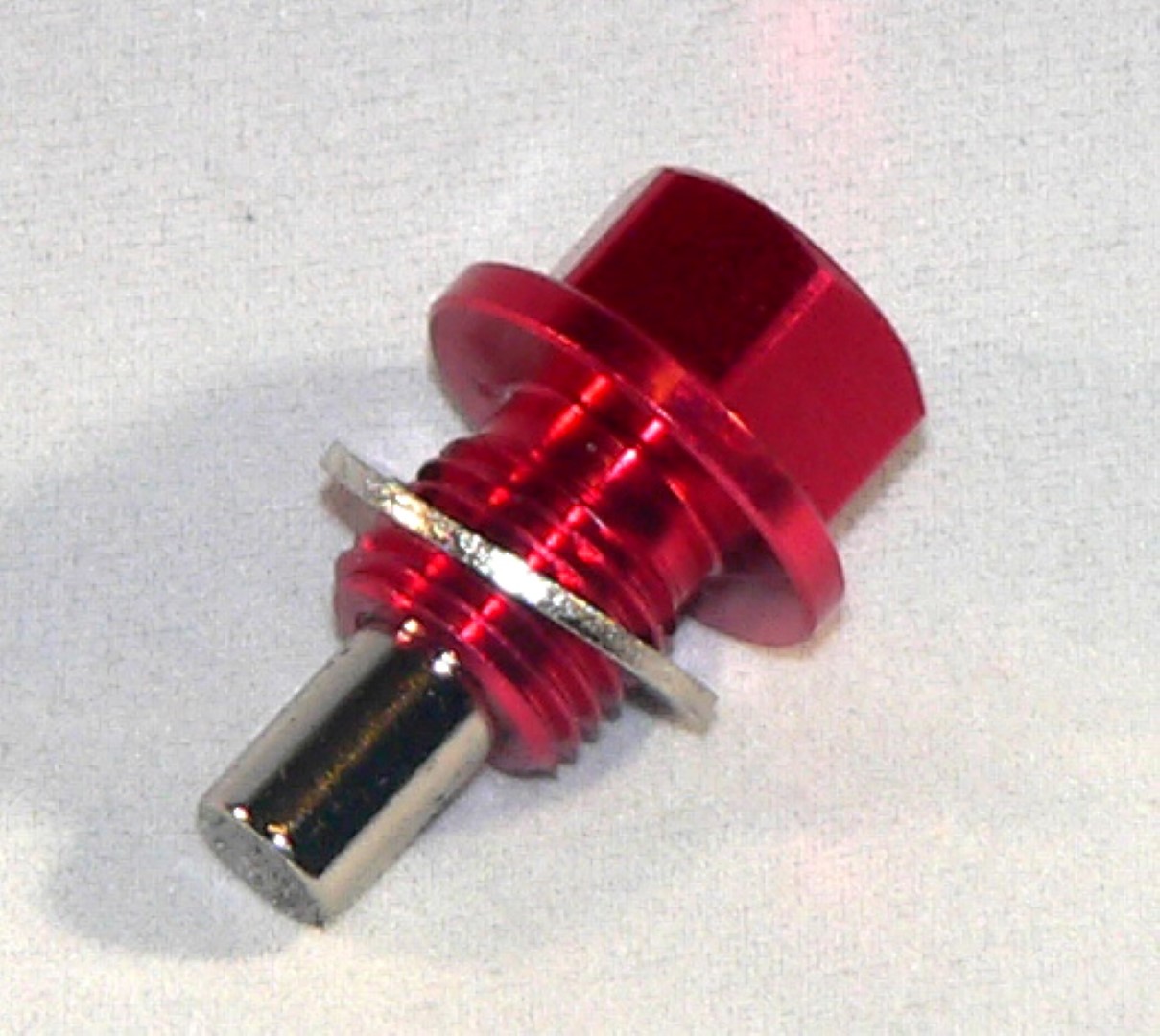 M12x1.25 Red Magnetic Oil Plug